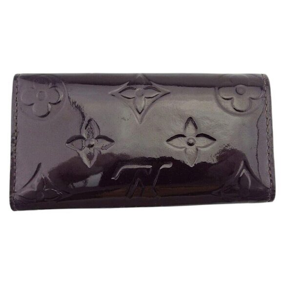 LOUIS VUITTON Key Case Verni Alamand (Purple) Gold USED - Picture 10 of 10
